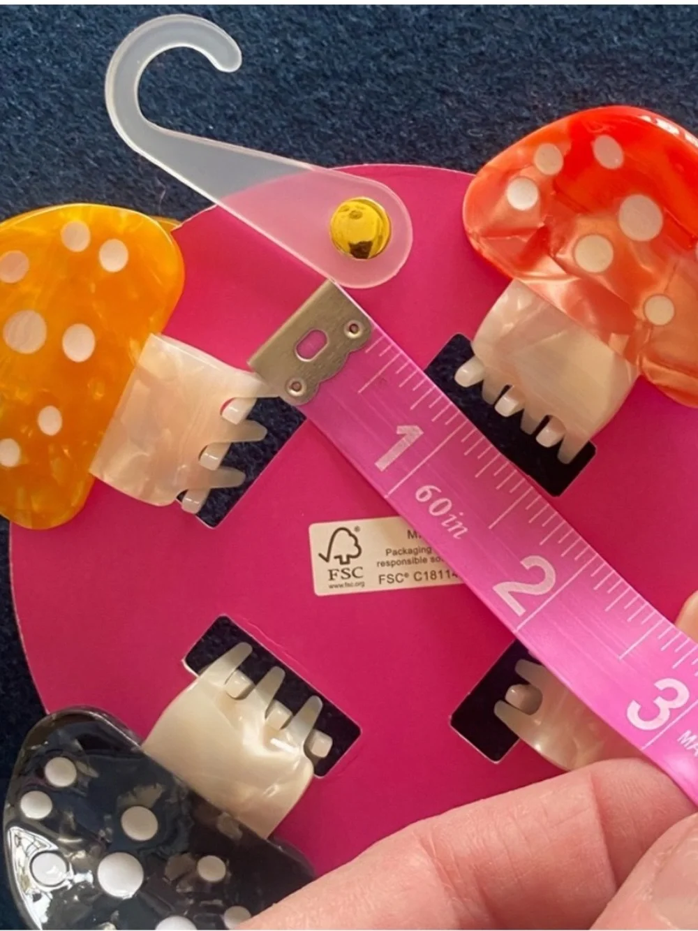Sunday State Mushroom Hair Clips - Red, Yellow, Pink, Black🍄fun for all ages!!!!